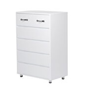 Six drawer side table in white by La Spezia additional picture 2
