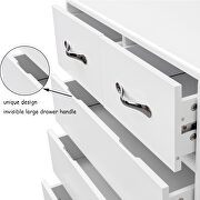 Six drawer side table in white by La Spezia additional picture 3