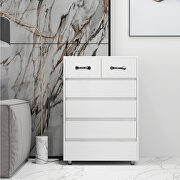 Six drawer side table in white by La Spezia additional picture 7