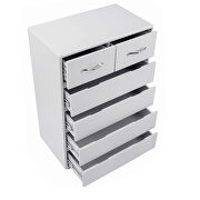 Six drawer side table in gray by La Spezia additional picture 4