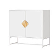 Solid wood square shape handle 2 doors sideboard by La Spezia additional picture 2
