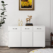 Three doors side table in white by La Spezia additional picture 4