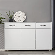 Three doors side table in white by La Spezia additional picture 7