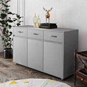 Three doors side table in gray by La Spezia additional picture 4