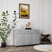 Three doors side table in gray by La Spezia additional picture 5