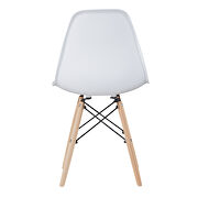 White simple fashion leisure plastic chair (set of 2) by La Spezia additional picture 8