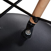 Black simple fashion leisure plastic chair (set of 2) by La Spezia additional picture 4
