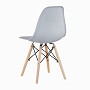 Light gray simple fashion leisure plastic chair (set of 2) by La Spezia additional picture 11