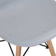 Light gray simple fashion leisure plastic chair (set of 2) by La Spezia additional picture 14