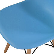 Light blue simple fashion leisure plastic chair (set of 2) by La Spezia additional picture 13