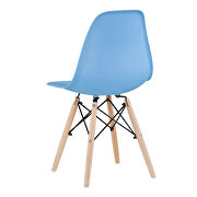 Light blue simple fashion leisure plastic chair (set of 2) by La Spezia additional picture 9
