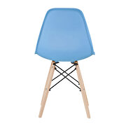 Light blue simple fashion leisure plastic chair (set of 2) by La Spezia additional picture 10