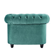 Classic sofa 1-seat green velvet solid wood oak feet by La Spezia additional picture 15