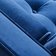 Blue velvet mid-century modern velvet chair by La Spezia additional picture 17