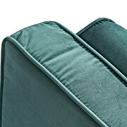 Green velvet mid-century modern velvet chair by La Spezia additional picture 14
