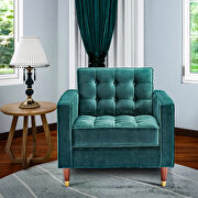Green velvet mid-century modern velvet chair by La Spezia additional picture 15