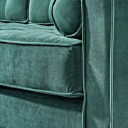 Green velvet mid-century modern velvet chair by La Spezia additional picture 4