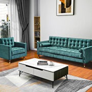 Green velvet mid-century modern velvet chair by La Spezia additional picture 8