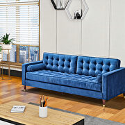 Blue velvet sofa loveseat for living room by La Spezia additional picture 10