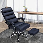 Black high quality pu leather high back adjustable desk chair by La Spezia additional picture 4