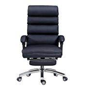 Black high quality pu leather high back adjustable desk chair by La Spezia additional picture 5