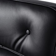 Black genuine leather /pu leather adjustable lifting office chair by La Spezia additional picture 6