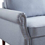 3p-seater light gray linen sofa additional photo 3 of 8
