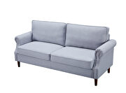 3p-seater light gray linen sofa by La Spezia additional picture 7