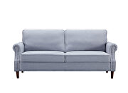 3p-seater light gray linen sofa by La Spezia additional picture 8