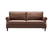 3p-seater brown linen sofa by La Spezia additional picture 7