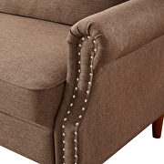 3p-seater brown linen sofa by La Spezia additional picture 9