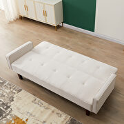 White linen upholstery sofa bed by La Spezia additional picture 7