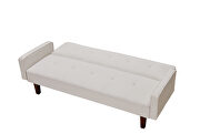 White linen upholstery sofa bed by La Spezia additional picture 9