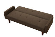 Brown linen upholstery sofa bed by La Spezia additional picture 7