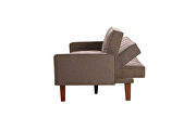 Living room brown linen sofa bed by La Spezia additional picture 6