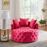 Rose red leisure single round chair by La Spezia additional picture 8
