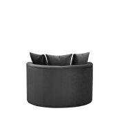 Dark gray leisure single round chair by La Spezia additional picture 2