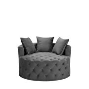 Dark gray leisure single round chair by La Spezia additional picture 10