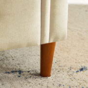 Beige multifunctional storage rectangular sofa stool by La Spezia additional picture 4