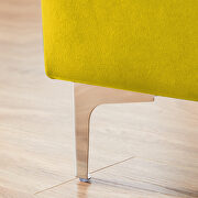 Yellow velvet upholstery leisure stool by La Spezia additional picture 4