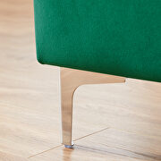 Dark green velvet upholstery leisure stool by La Spezia additional picture 3