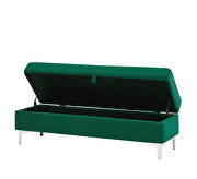 Dark green velvet upholstery leisure stool by La Spezia additional picture 4