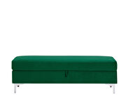 Dark green velvet upholstery leisure stool by La Spezia additional picture 5