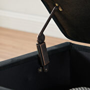 Black velvet upholstery leisure stool by La Spezia additional picture 5