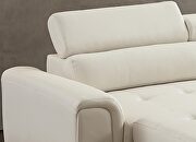 White leather corner broaching sofa with storage by La Spezia additional picture 6