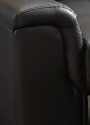 Black leather corner broaching sofa with storage additional photo 3 of 15
