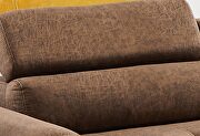 Brown suede corner broaching sofa with storage additional photo 4 of 18