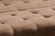 Brown suede corner broaching sofa with storage additional photo 5 of 18