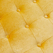 Yellow pleuche rectangular large sofa stool by La Spezia additional picture 2