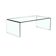 Tempered clear glass coffee table for living room by La Spezia additional picture 4